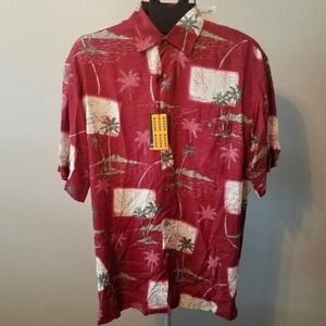 Pierre Cardin Caribbean Hawaiian Shirt Small